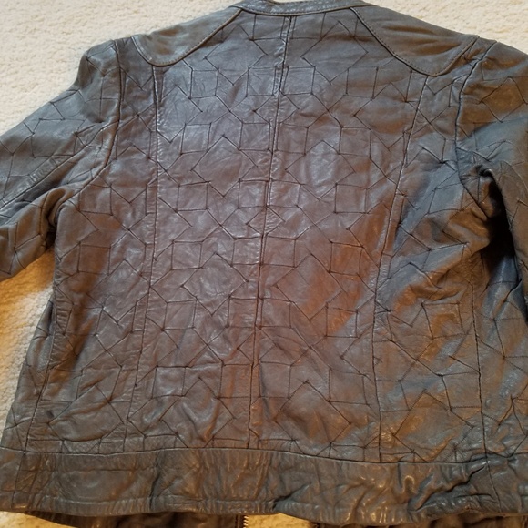 ***DOMA Cropped Patchwork Leather Jacket*** - Picture 5 of 6